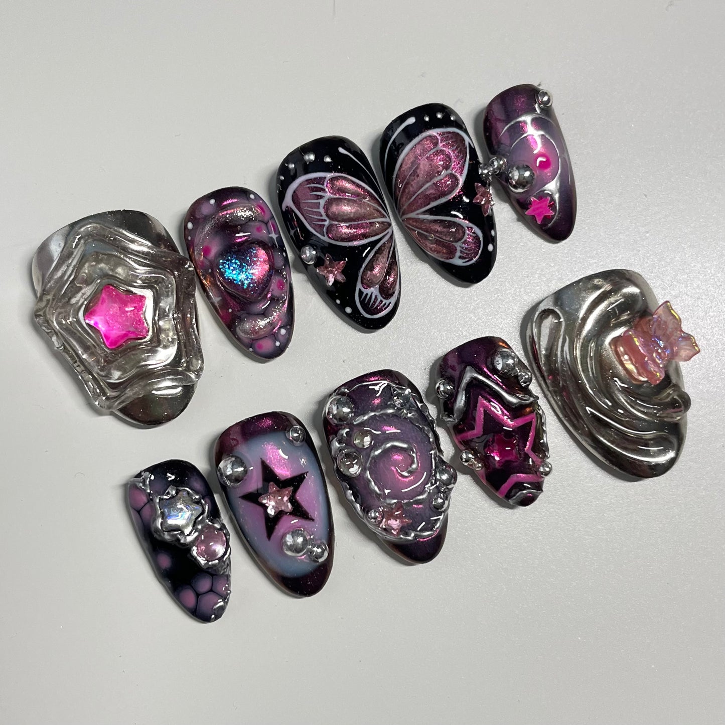 Black & Pink Set