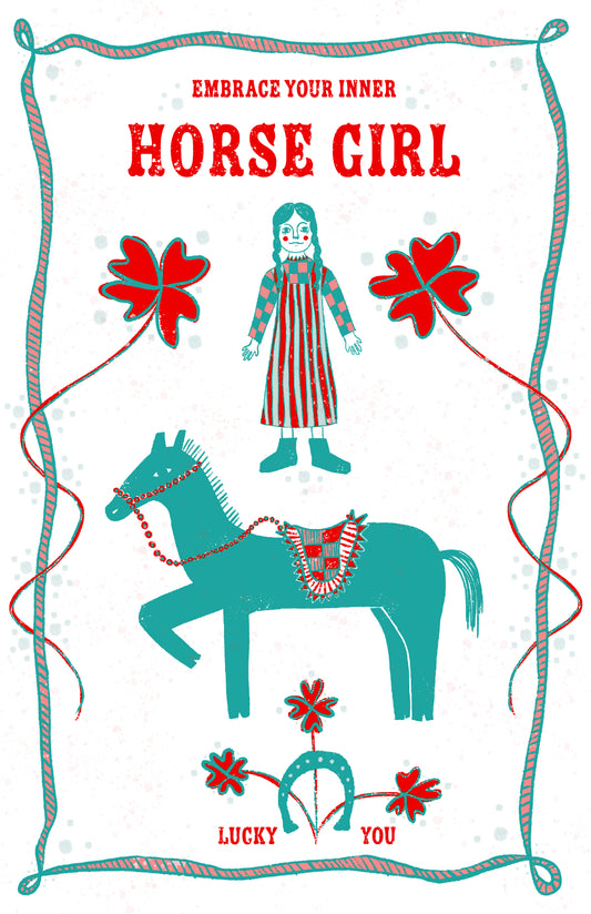 Horse Girl Print