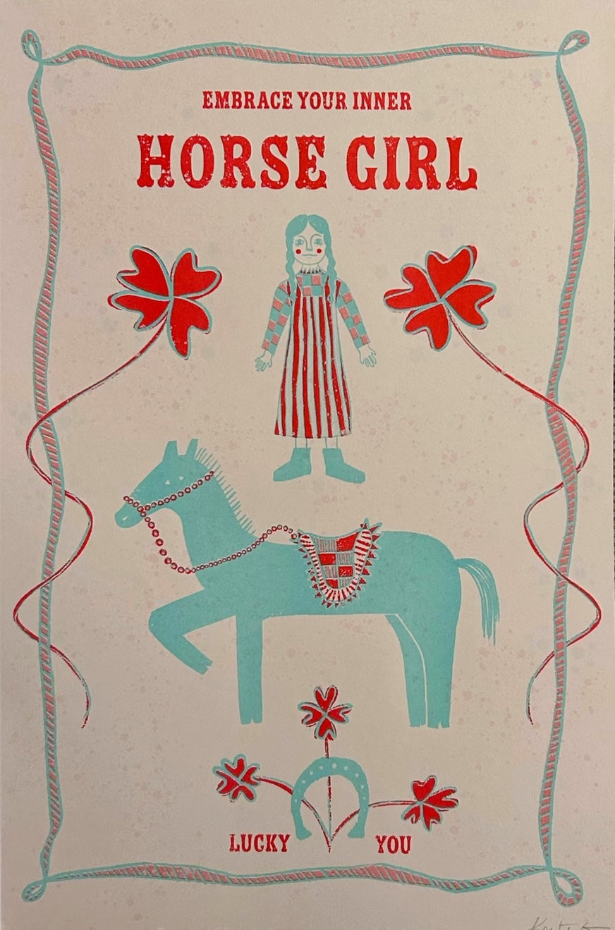 Horse Girl Print